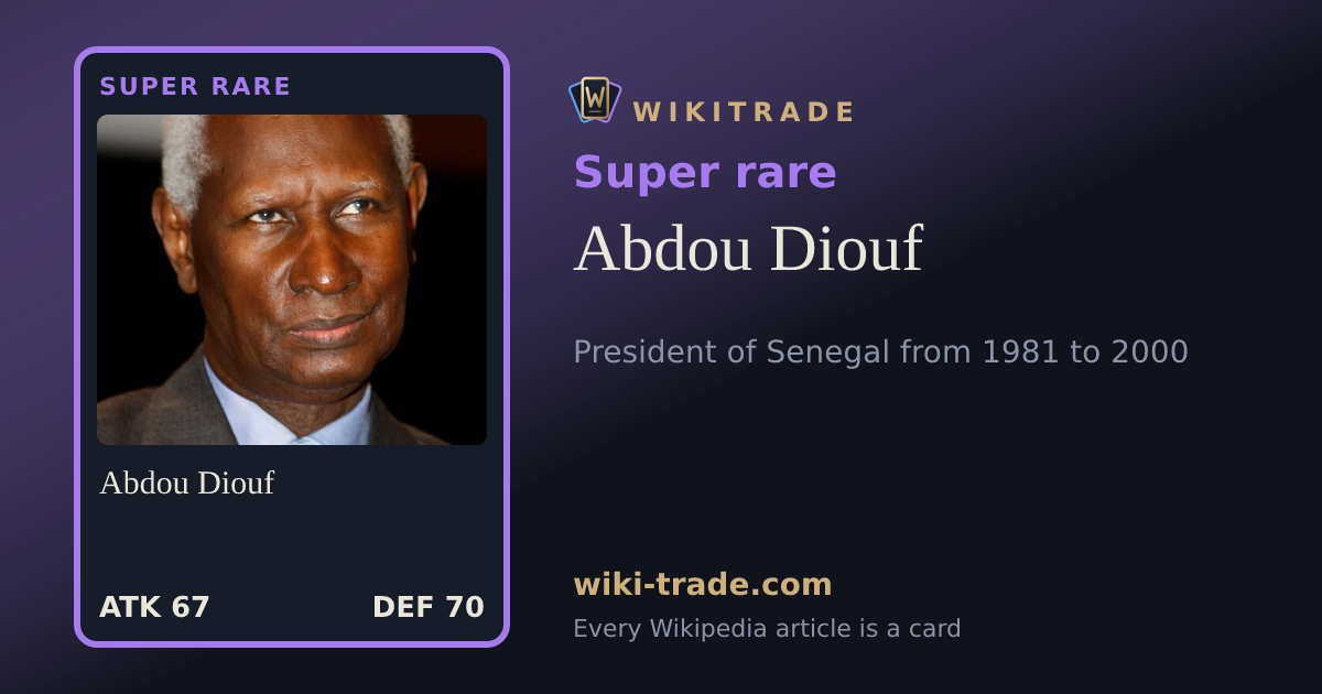 Abdou Diouf — Super rare card