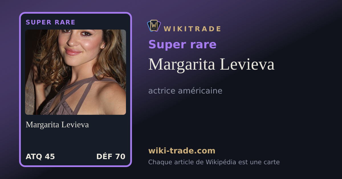 Margarita Levieva — carte Super rare
