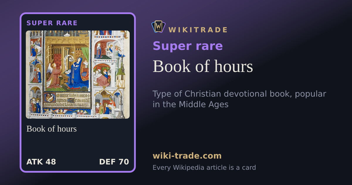 Book of hours — Super rare card