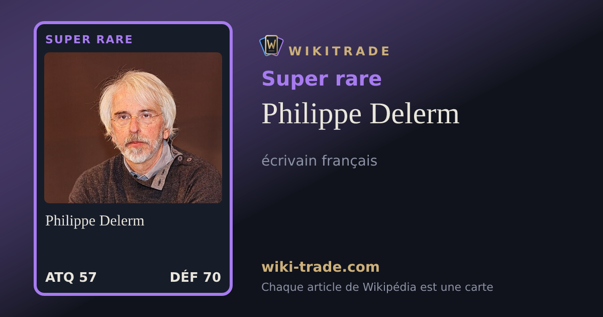 Philippe Delerm — carte Super rare