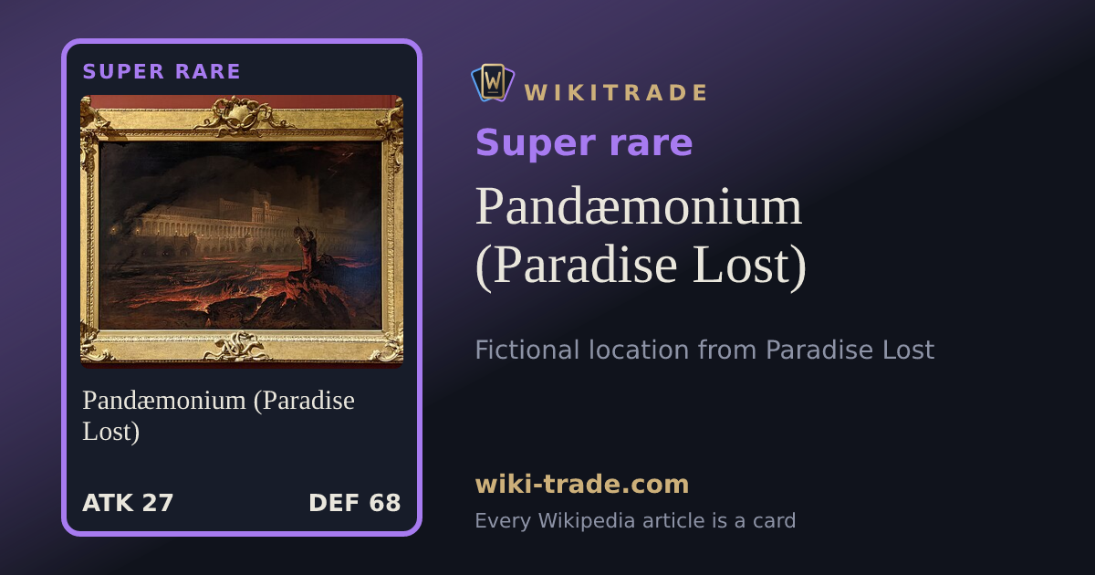 Pandæmonium (Paradise Lost) — Super rare card