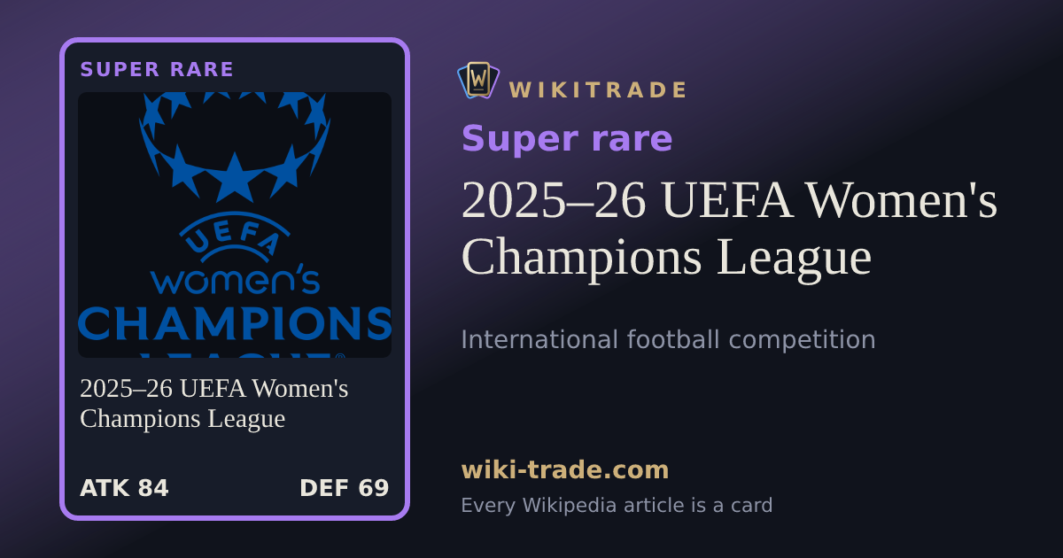 2025–26 UEFA Women's Champions League — Super rare card