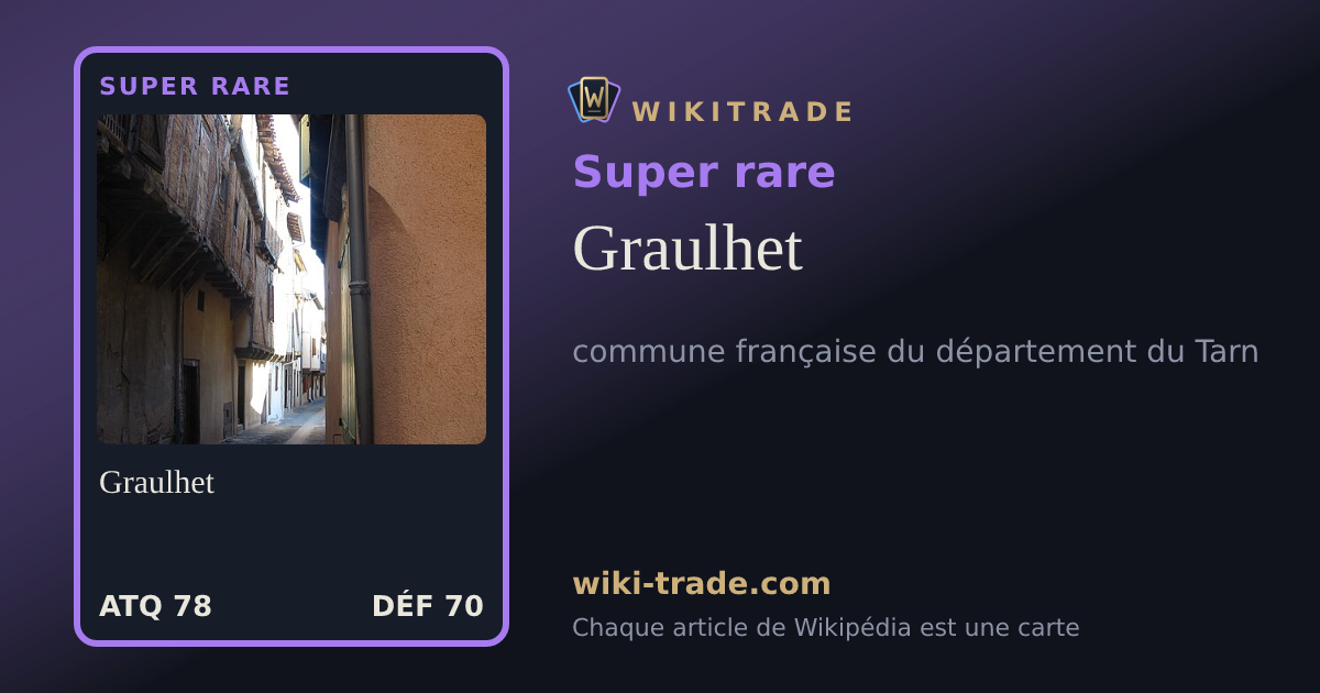 Graulhet — carte Super rare