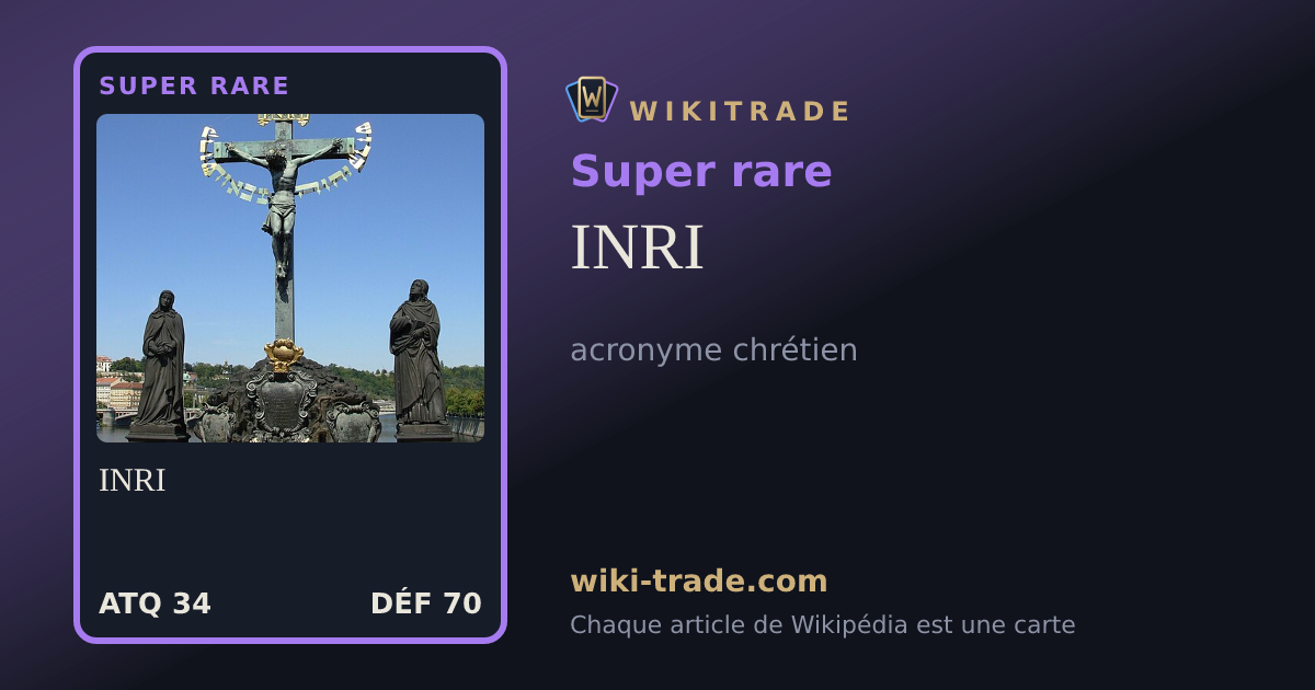 INRI — carte Super rare