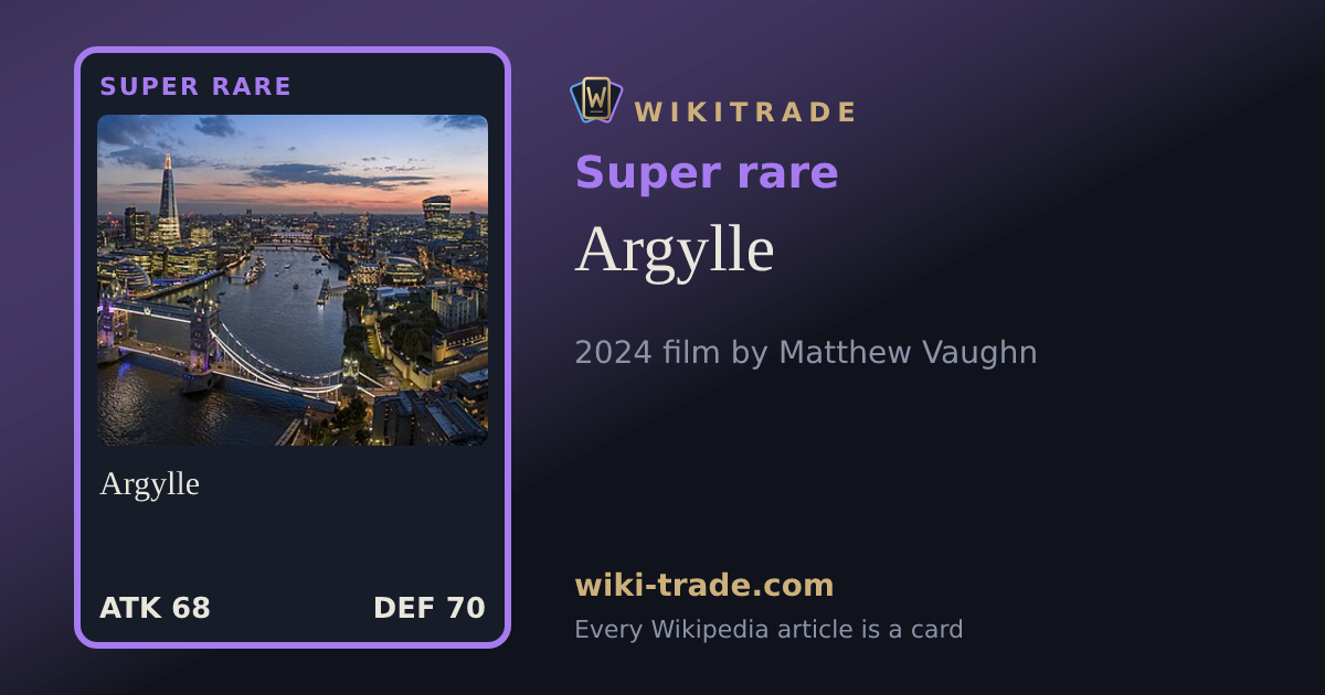 Argylle — Super rare card