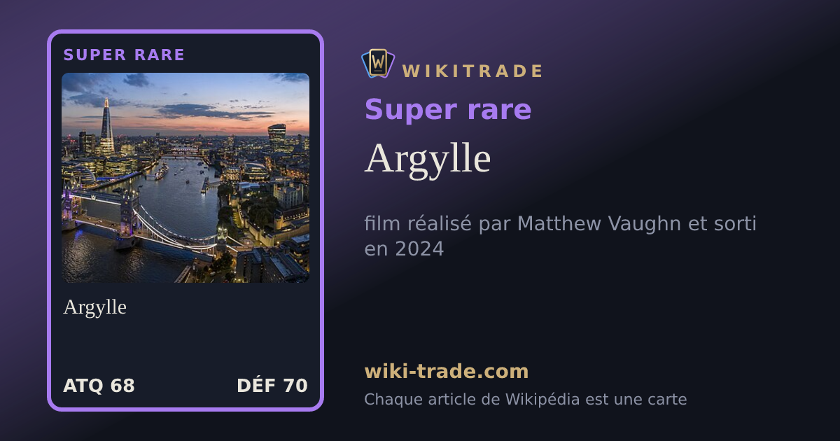 Argylle — carte Super rare