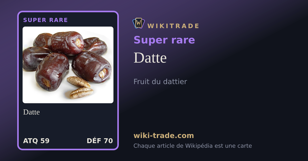 Datte — carte Super rare