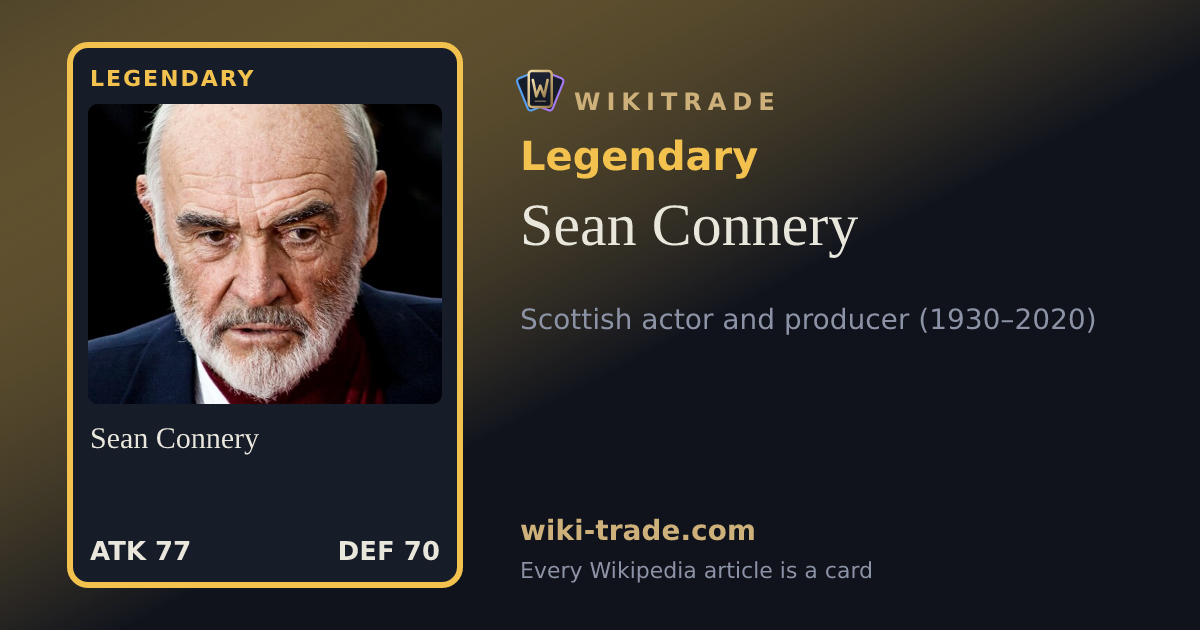 Sean Connery — Legendary card