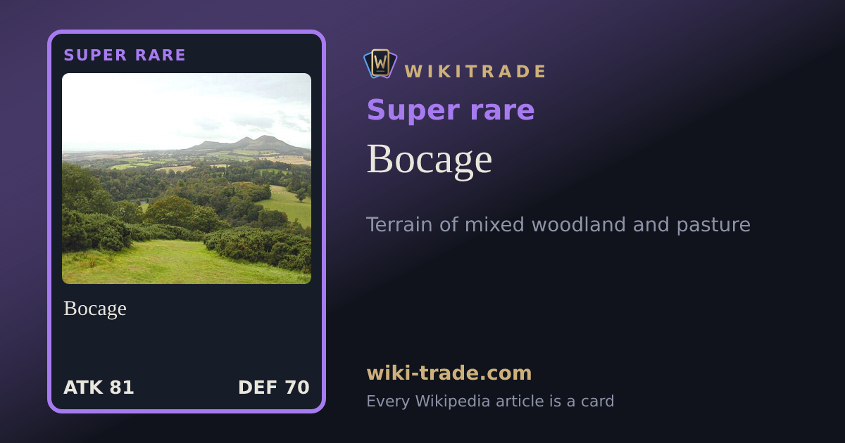 Bocage — Super rare card