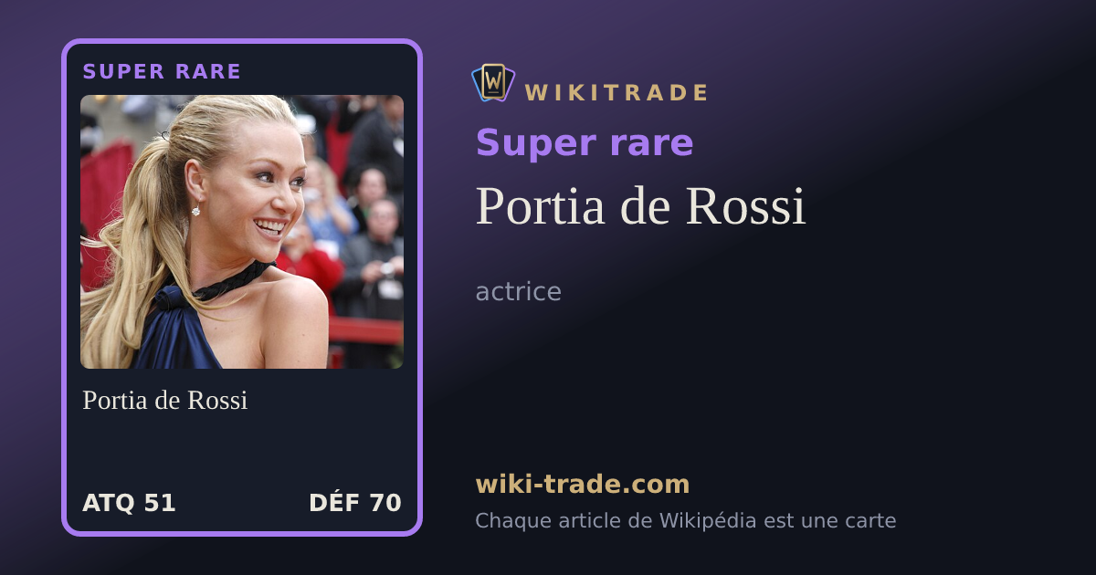 Portia de Rossi — carte Super rare
