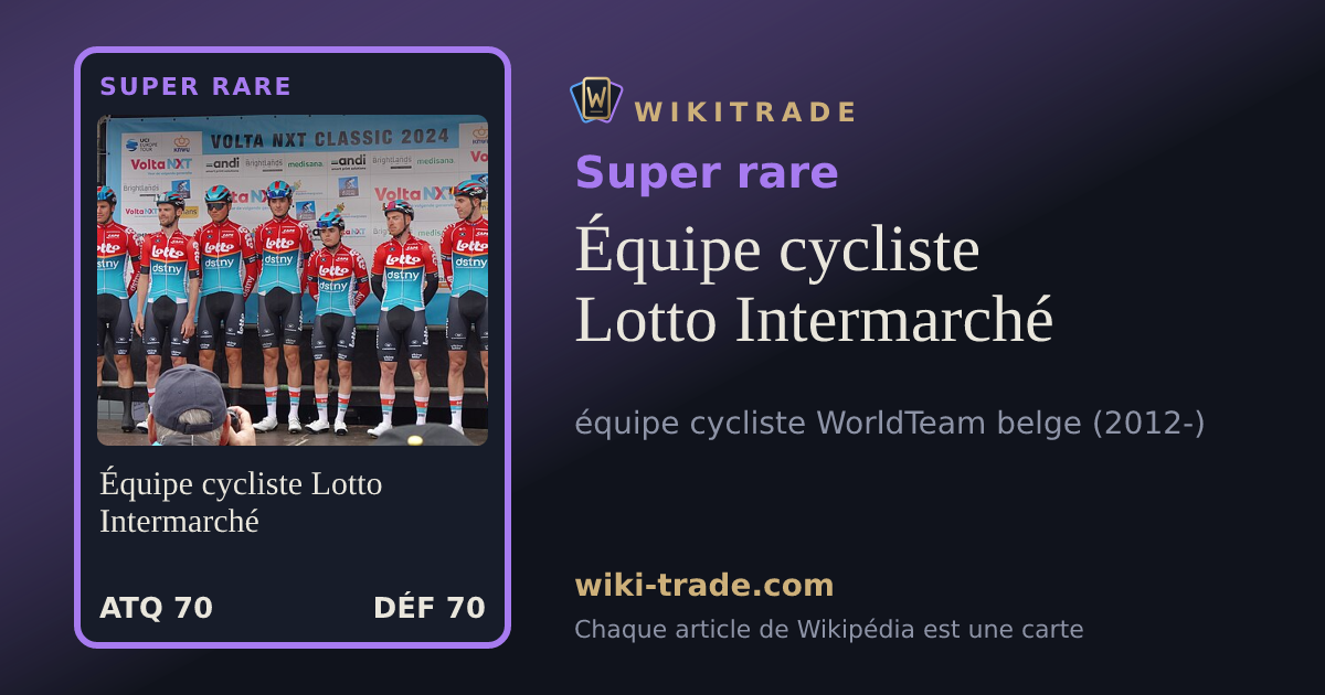 Équipe cycliste Lotto Intermarché — carte Super rare