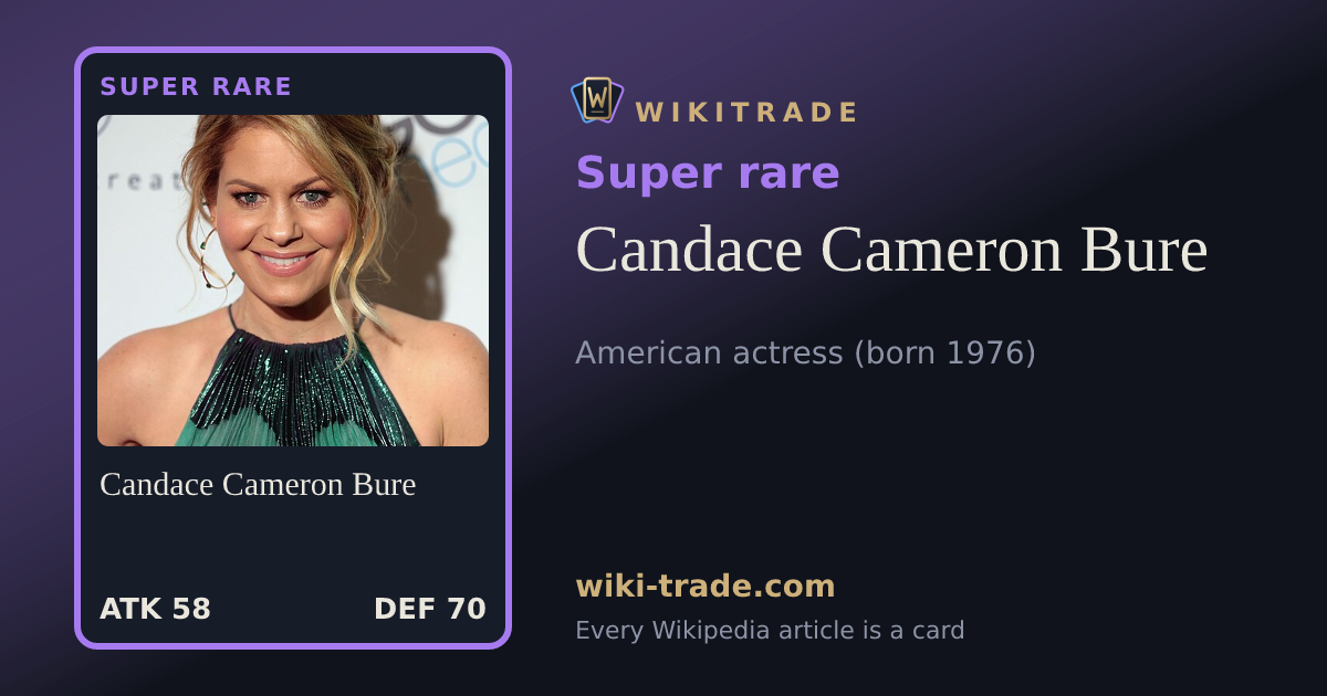 Candace Cameron Bure — Super rare card