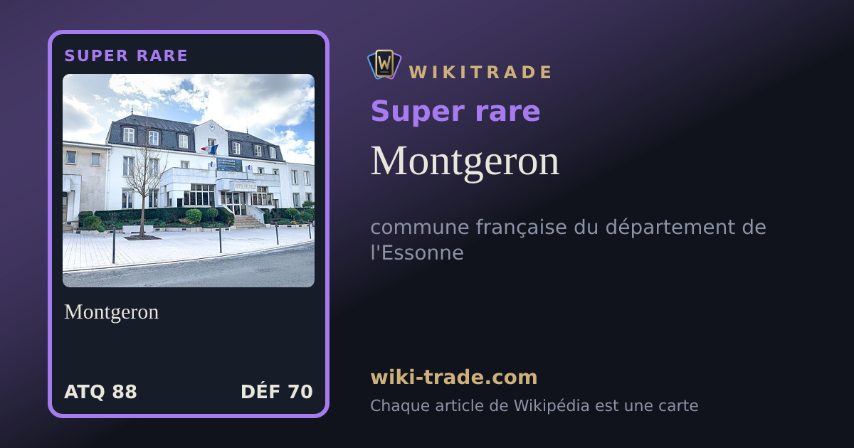 Montgeron — carte Super rare