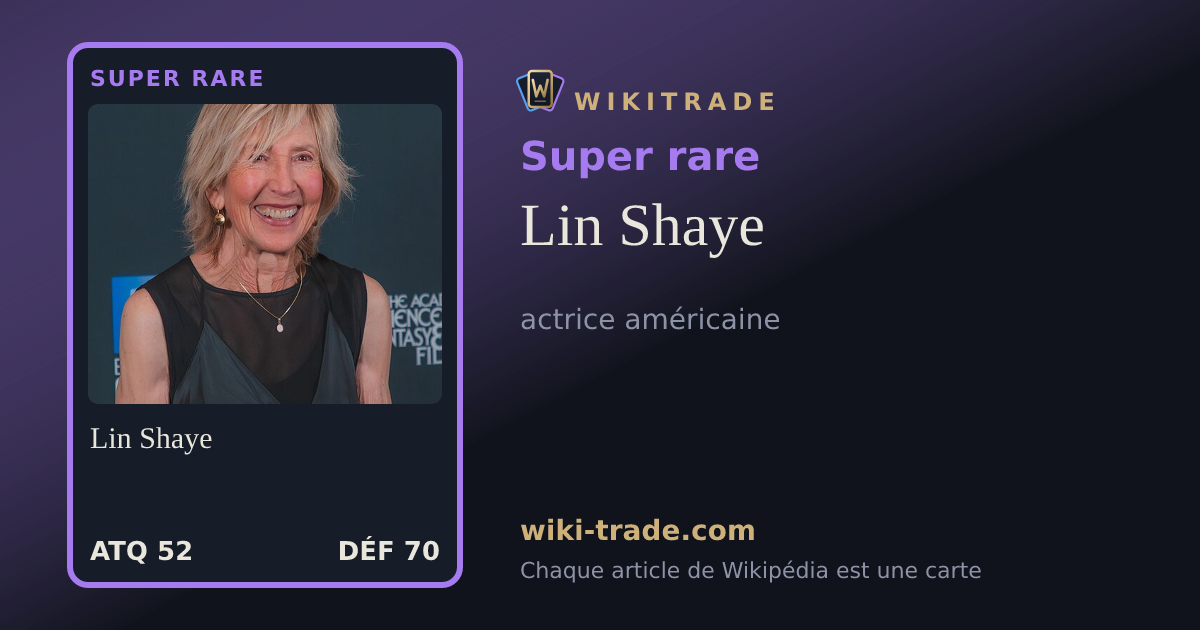 Lin Shaye — carte Super rare