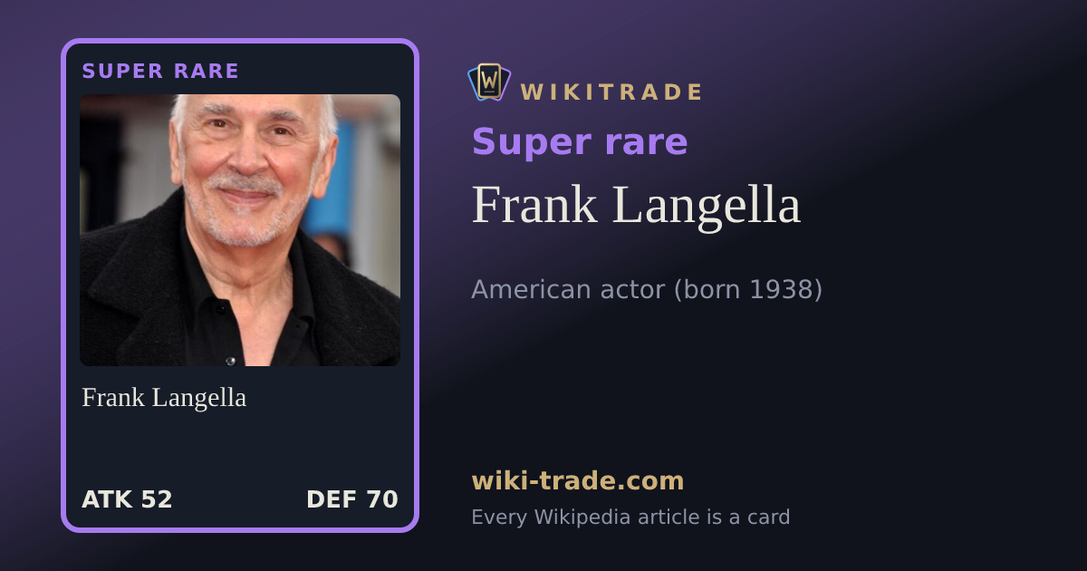 Frank Langella — Super rare card