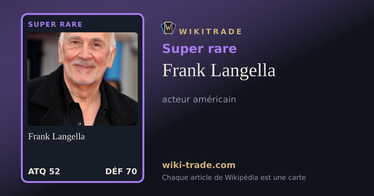 Frank Langella — carte Super rare