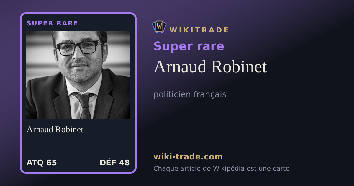 Arnaud Robinet — carte Super rare