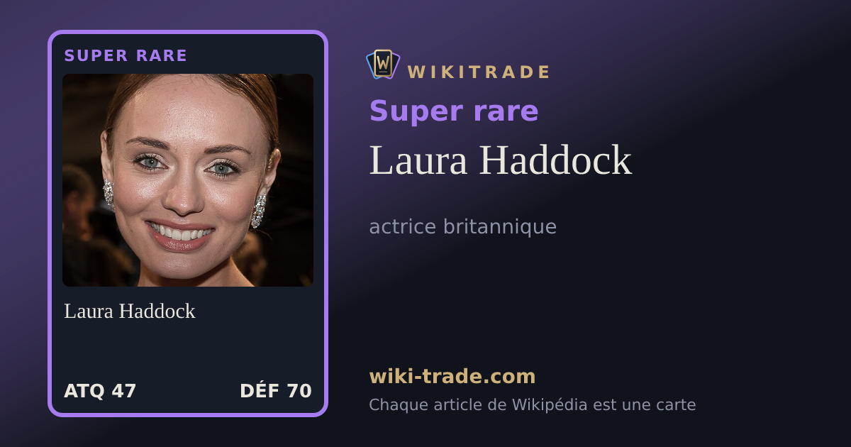 Laura Haddock — carte Super rare
