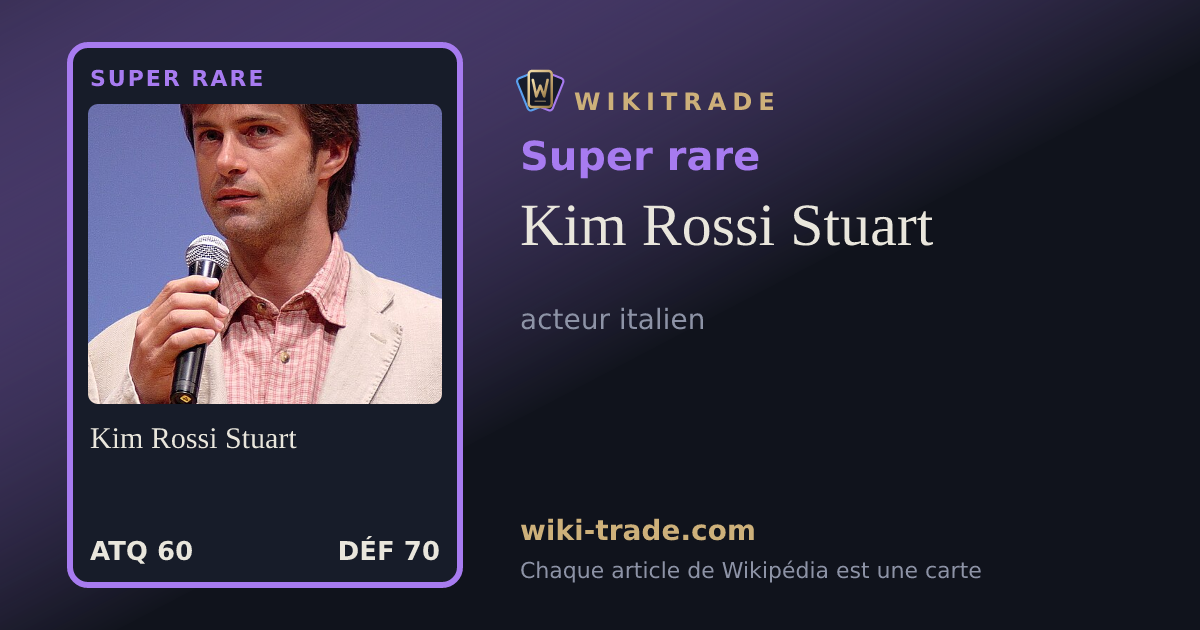 Kim Rossi Stuart — carte Super rare