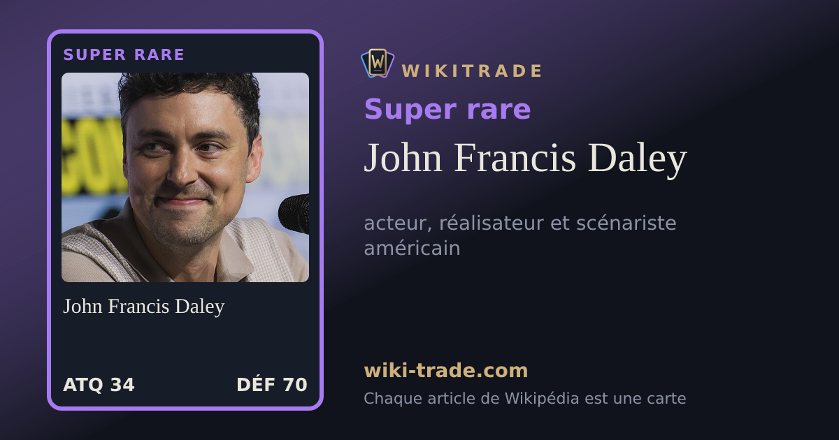 John Francis Daley — carte Super rare