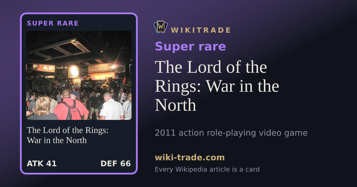 The Lord of the Rings: War in the North — Super rare card
