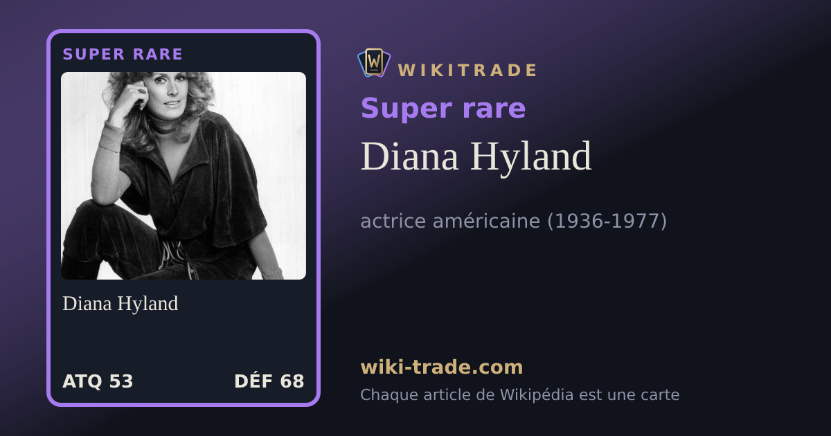 Diana Hyland — carte Super rare