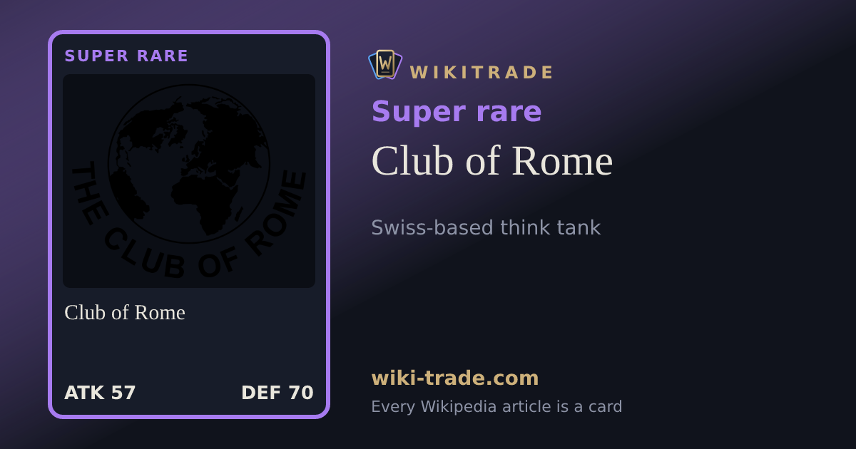 Club of Rome — Super rare card