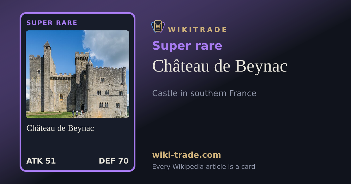 Château de Beynac — Super rare card