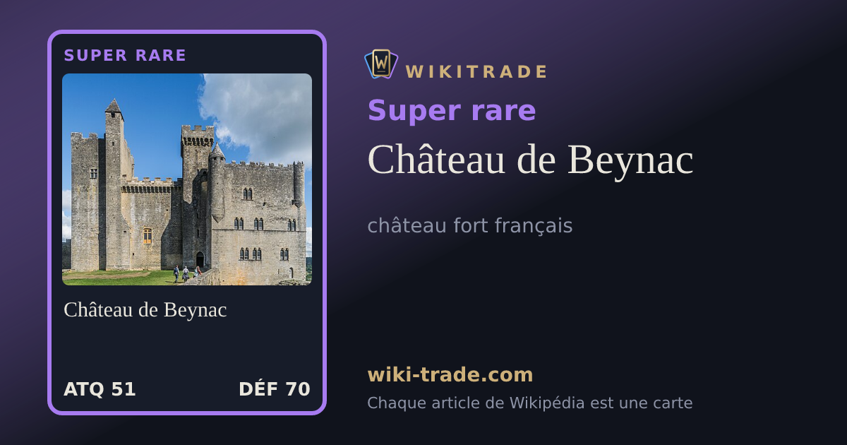 Château de Beynac — carte Super rare