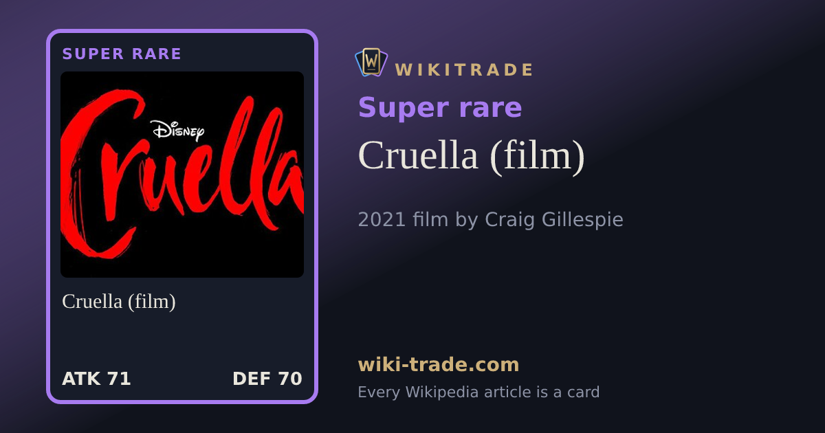 Cruella (film) — Super rare card