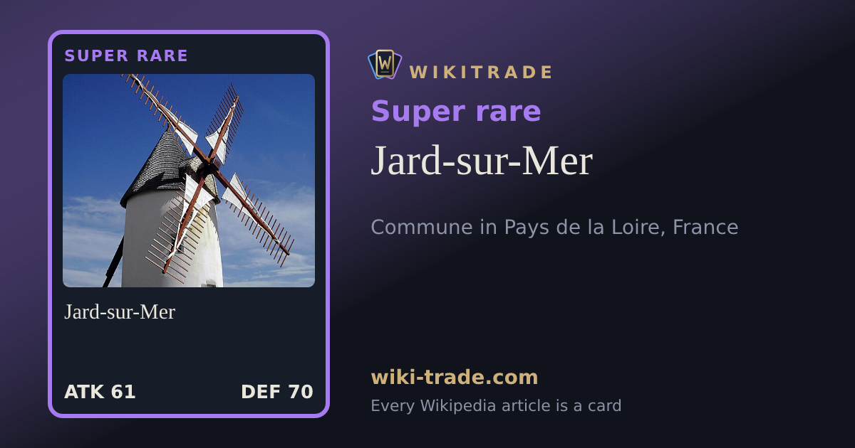 Jard-sur-Mer — Super rare card