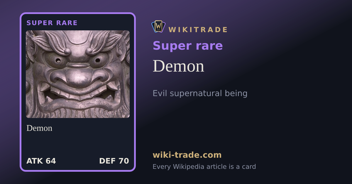 Demon — Super rare card