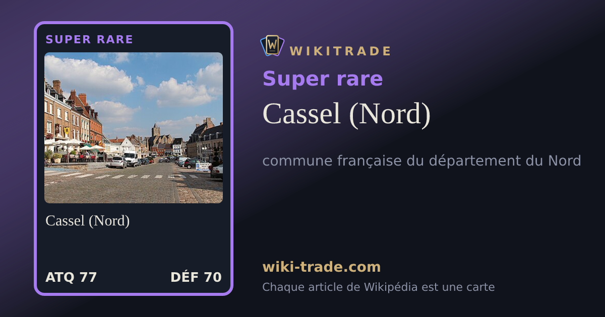 Cassel (Nord) — carte Super rare