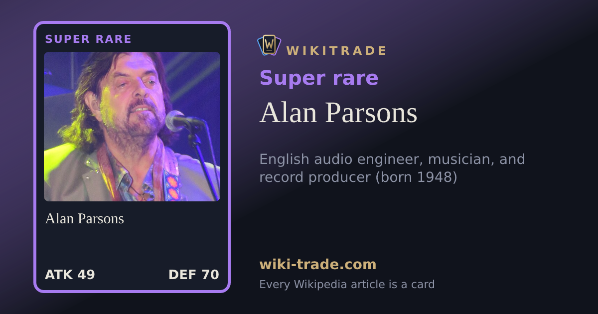 Alan Parsons — Super rare card