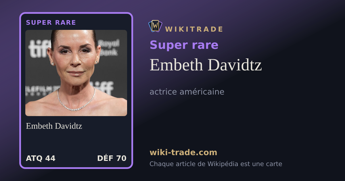 Embeth Davidtz — carte Super rare