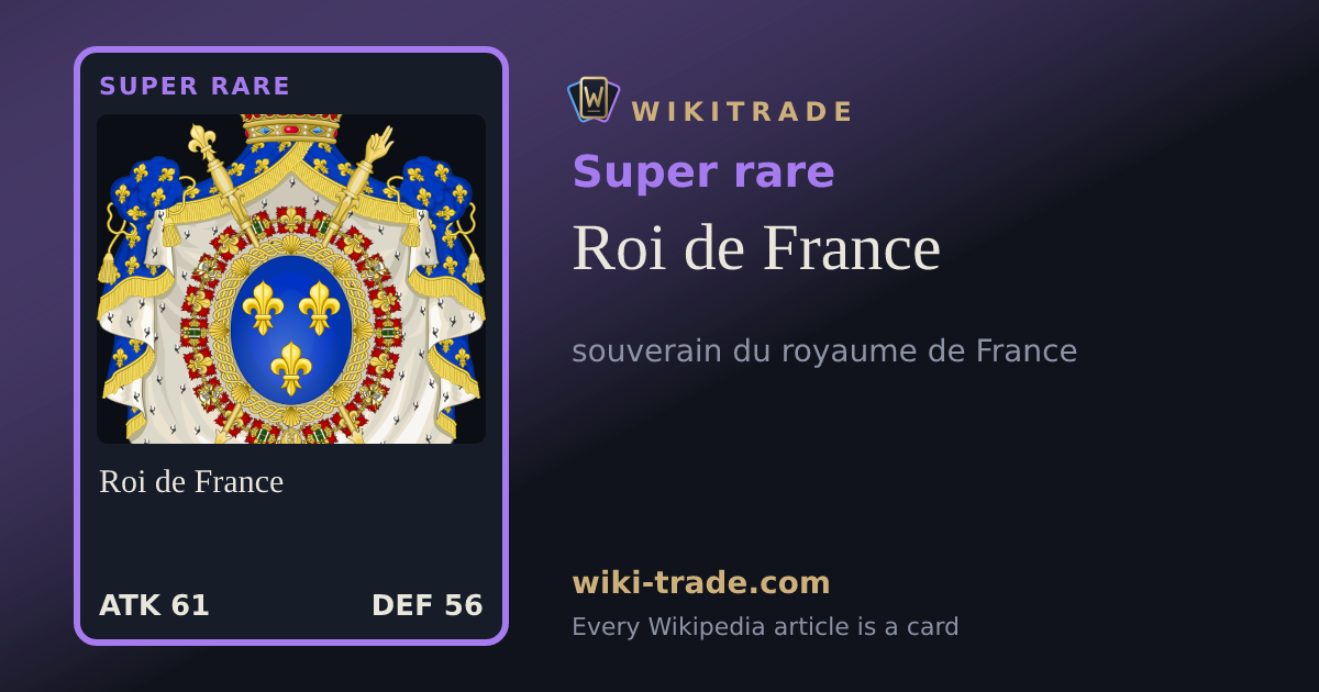Roi de France — Super rare card