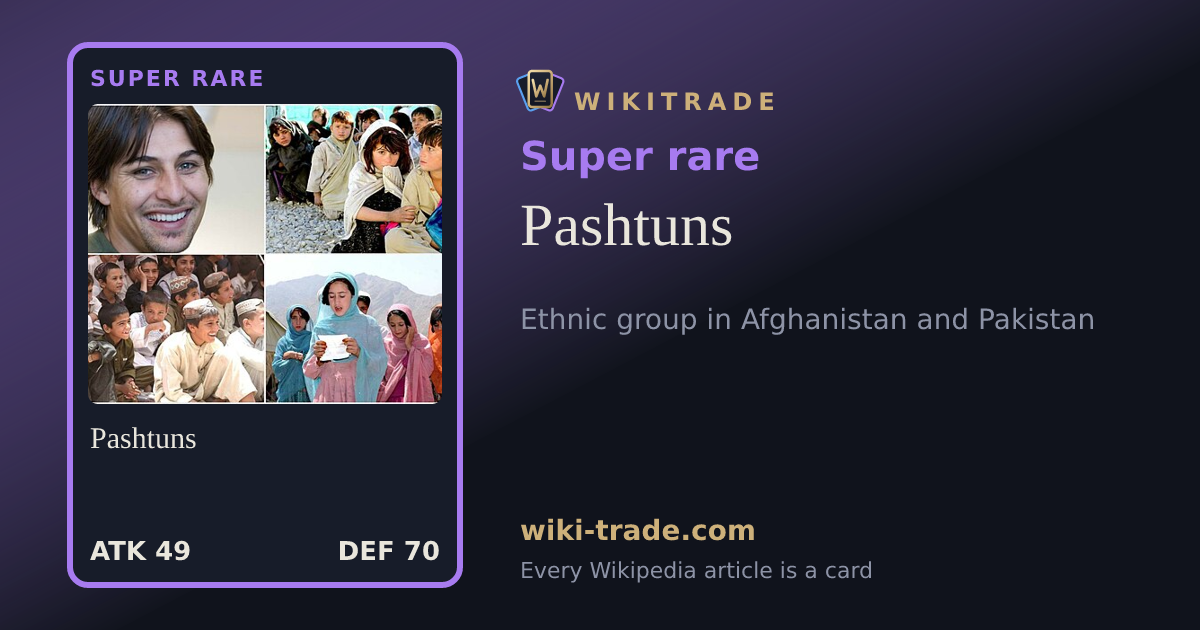 Pashtuns — Super rare card
