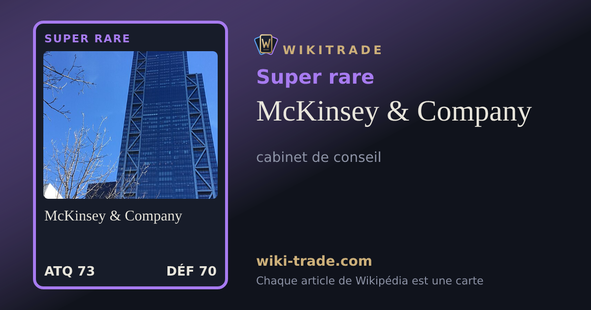 McKinsey & Company — carte Super rare