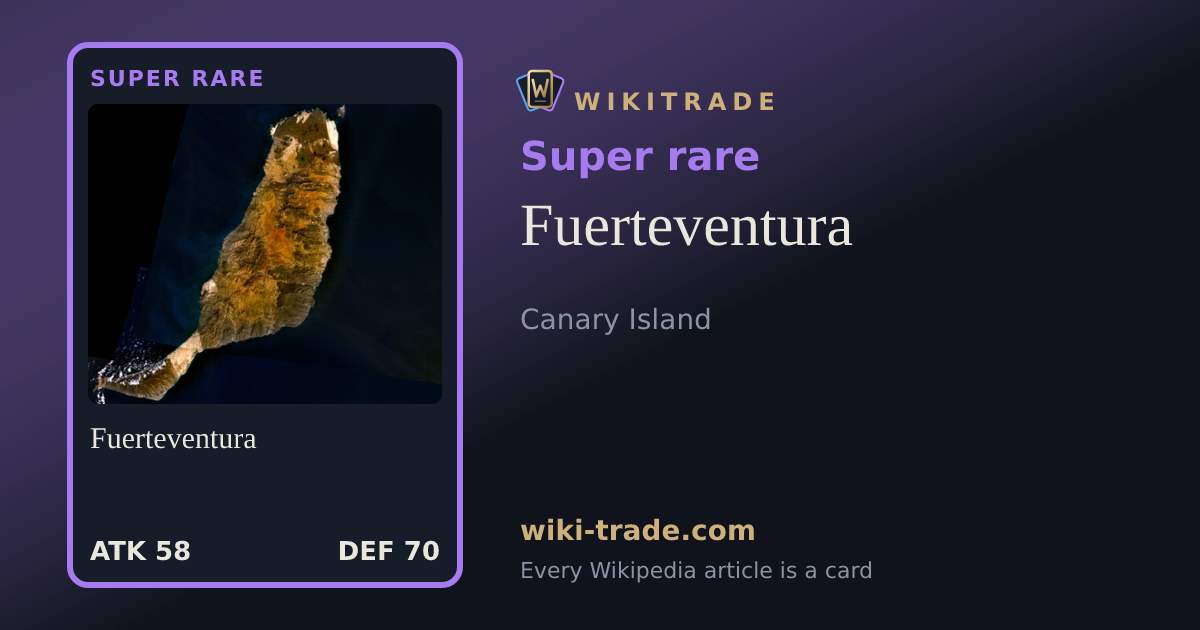 Fuerteventura — Super rare card