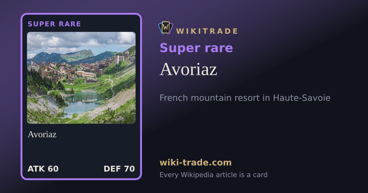 Avoriaz — Super rare card