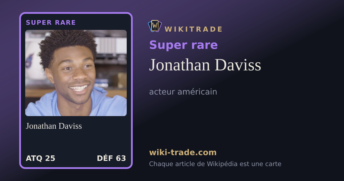 Jonathan Daviss — carte Super rare