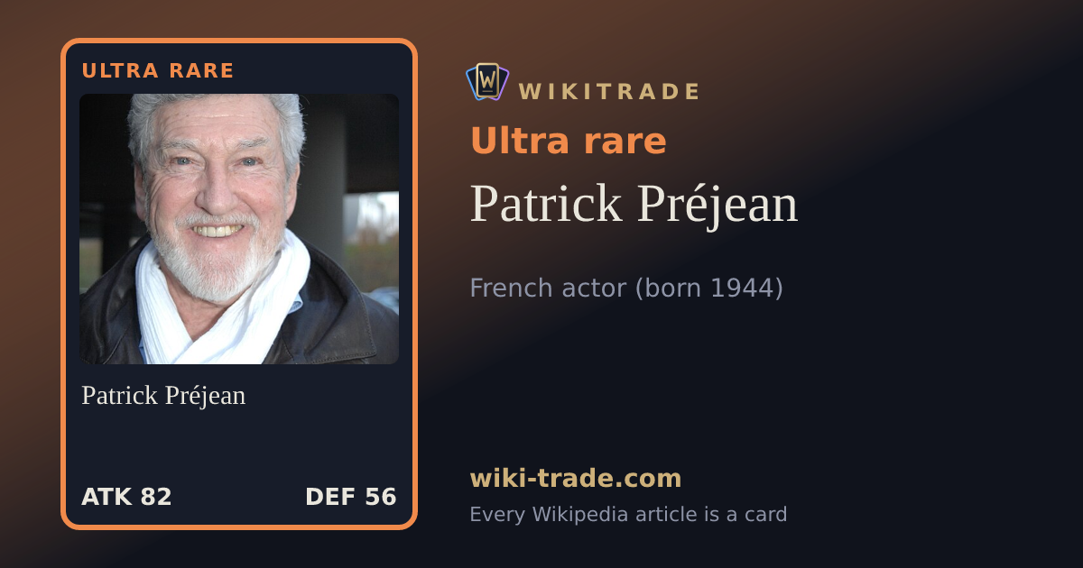 Patrick Préjean — Ultra rare card