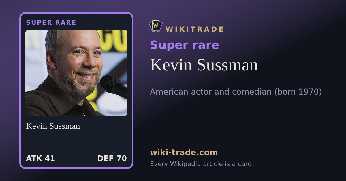Kevin Sussman — Super rare card