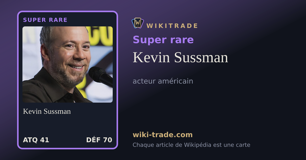 Kevin Sussman — carte Super rare