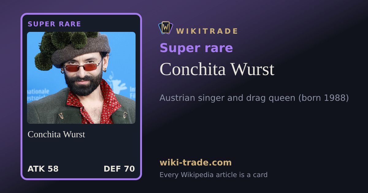 Conchita Wurst — Super rare card