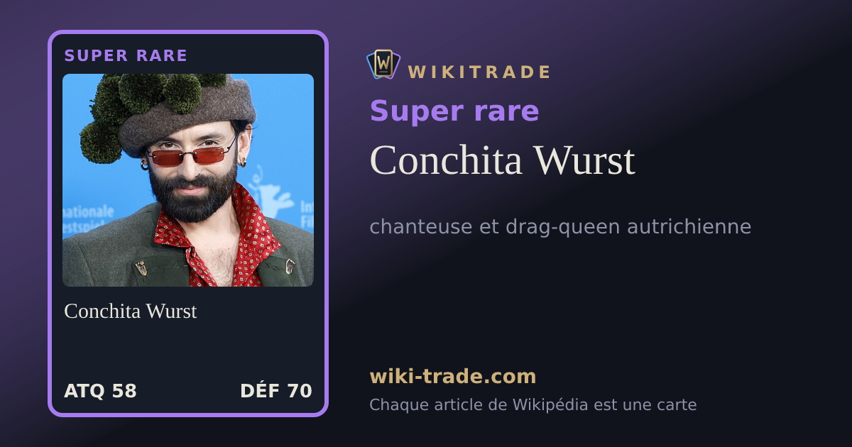 Conchita Wurst — carte Super rare