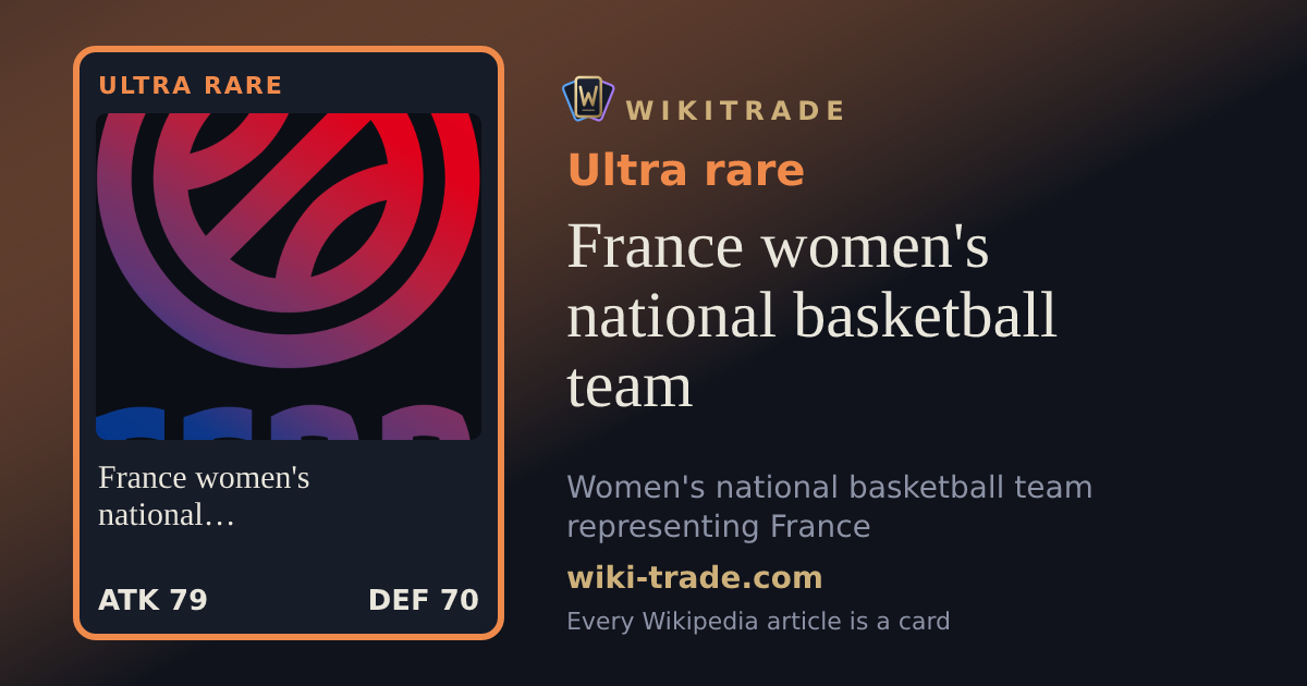 France women's national basketball team — Ultra rare card