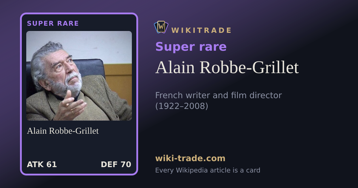 Alain Robbe-Grillet — Super rare card