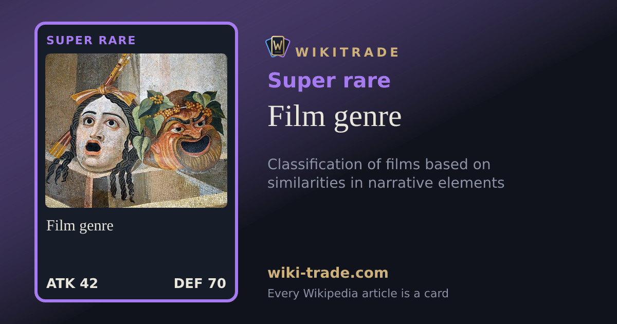 Film genre — Super rare card