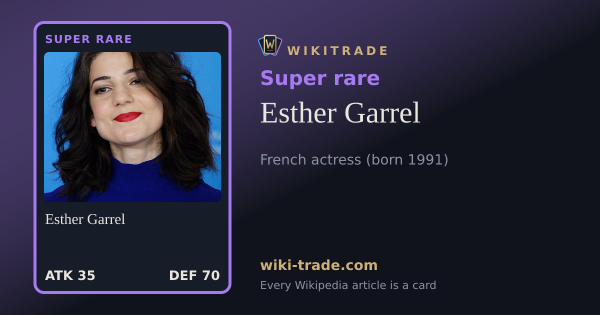 Esther Garrel — Super rare card